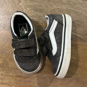 Glitter Velcro vans
